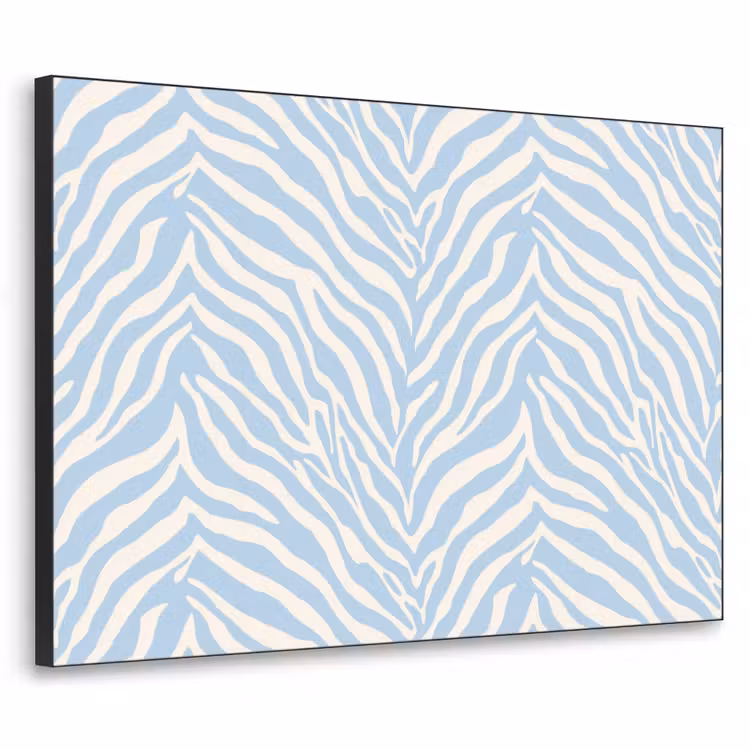 Art Frame - Zebra - Motief - Blauw - Wit — 1