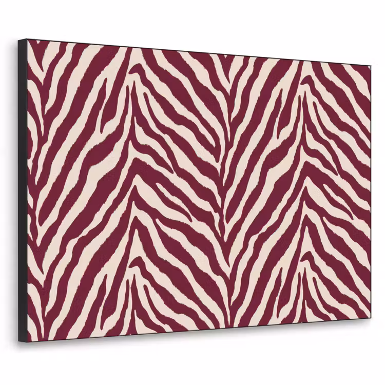 Art Frame - Zebra - Motief - Bordeaux - Rood — 1