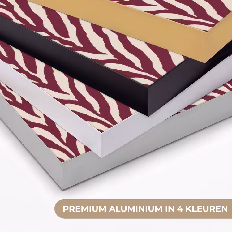 Art Frame - Zebra - Motief - Bordeaux - Rood — 5