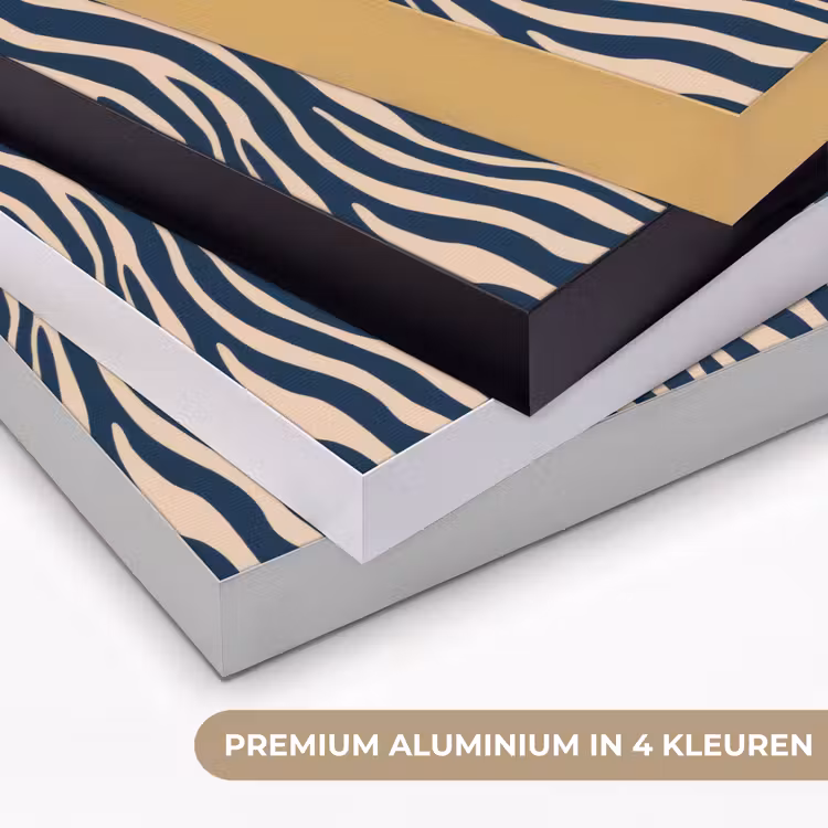 Art Frame - Zebra - Patroon - Blauw - Beige — 5
