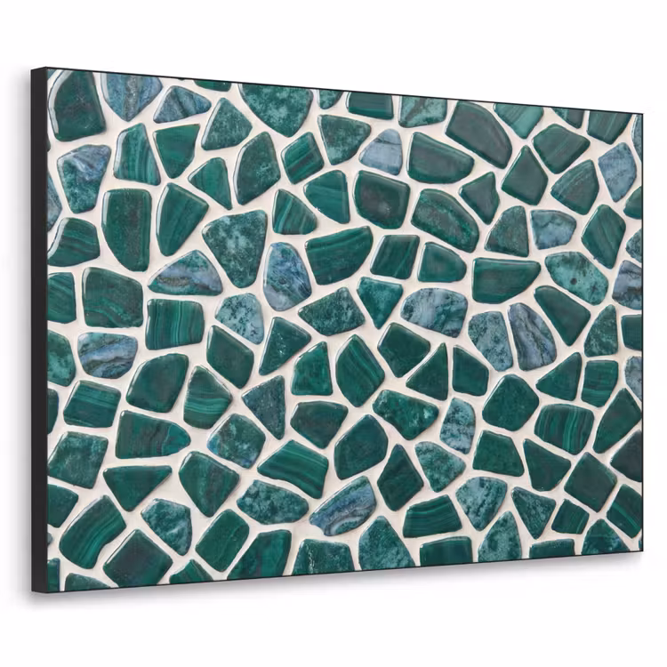 Art Frame - Textuur - Steen - Groen - Abstract - Patroon — 1