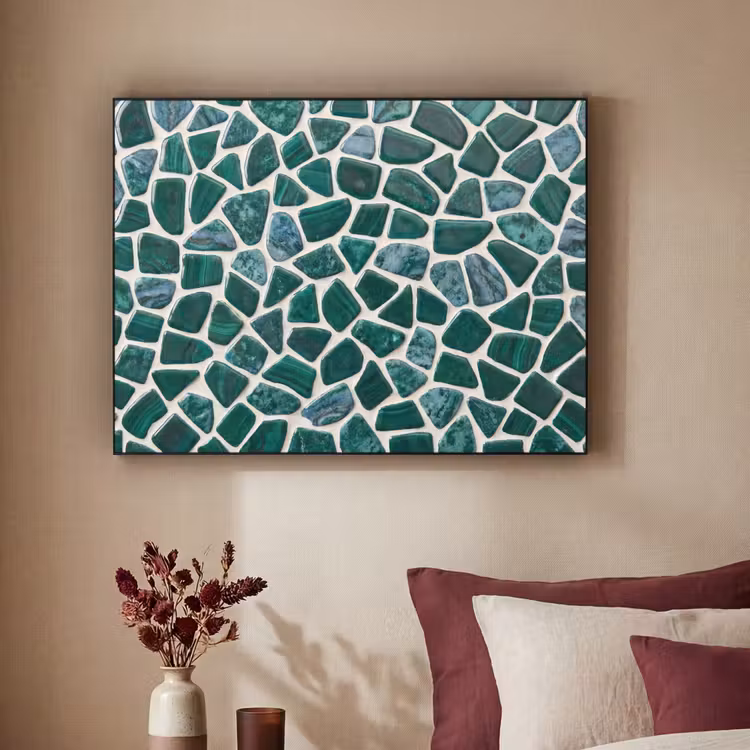 Art Frame - Textuur - Steen - Groen - Abstract - Patroon — 2