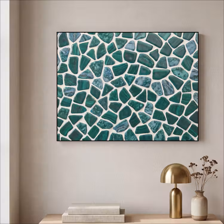 Art Frame - Textuur - Steen - Groen - Abstract - Patroon — 3