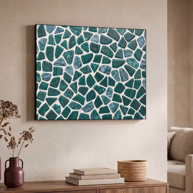 Art Frame - Textuur - Steen - Groen - Abstract - Patroon — 4