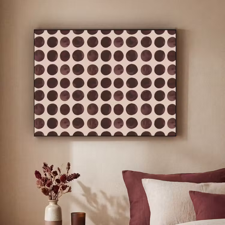 Art Frame - Stippen - Patroon - Bruin — 2