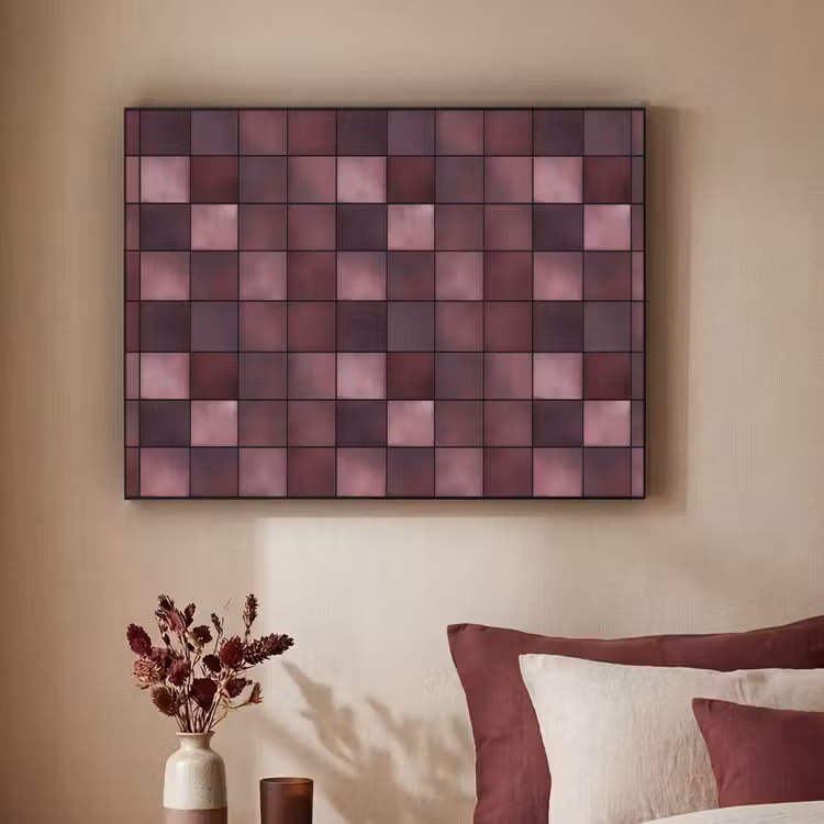 Art Frame - Vierkant - Tegel - Patroon - Paars — 2