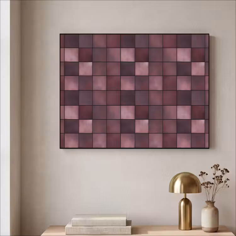 Art Frame - Vierkant - Tegel - Patroon - Paars — 3