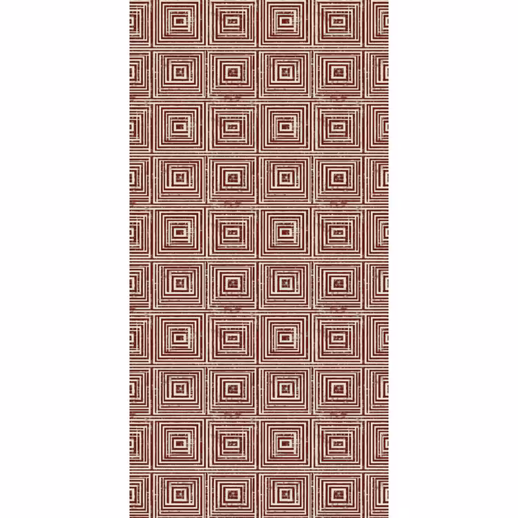 Behang - Geometrisch - Patroon - Rood — 2