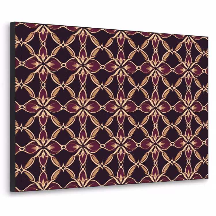 Art Frame - Symmetrisch - Tegel - Burgundy — 1