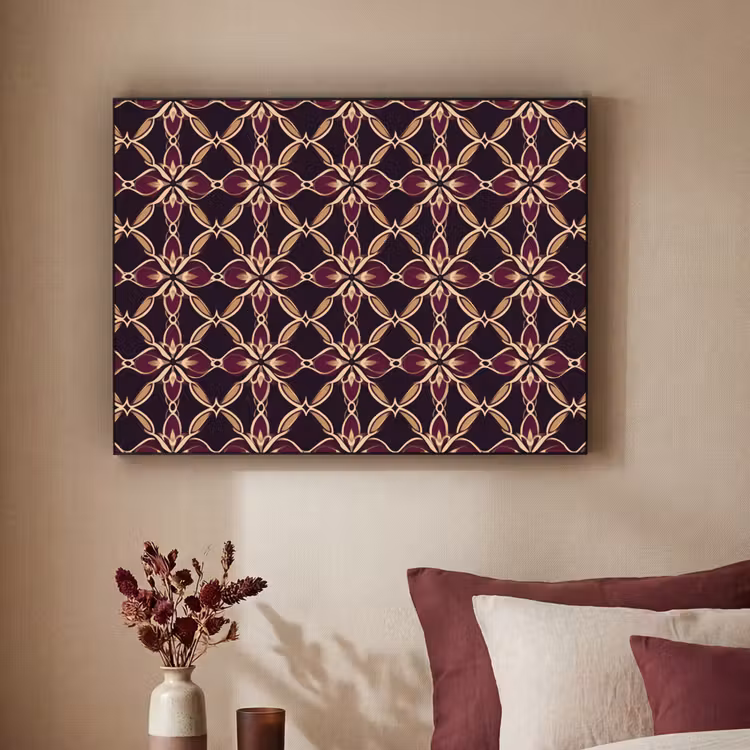 Art Frame - Symmetrisch - Tegel - Burgundy — 2