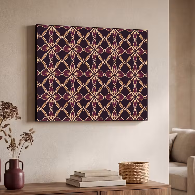 Art Frame - Symmetrisch - Tegel - Burgundy — 4