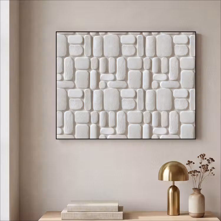 Art Frame - Reliëf - Structuur - Wit — 3