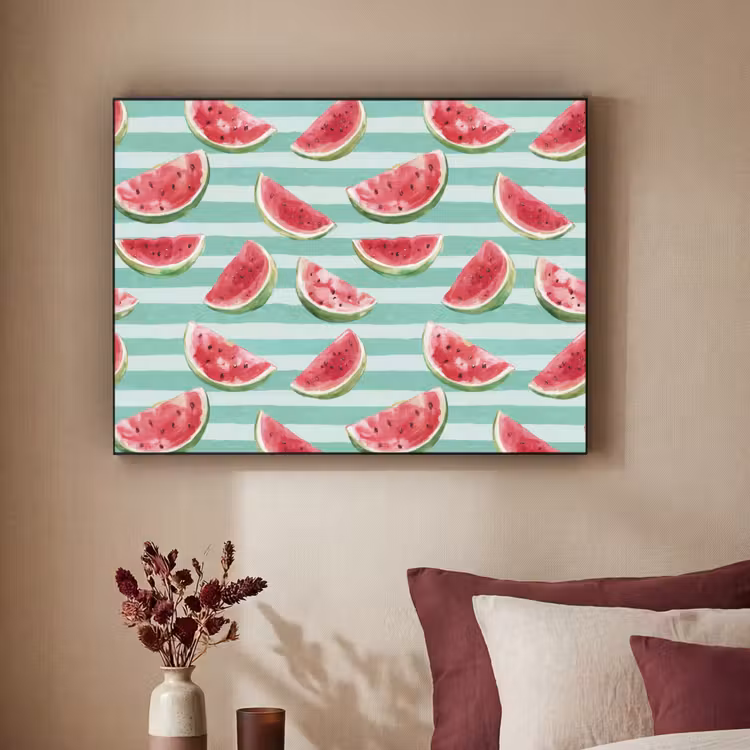 Art Frame - Watermeloen - Strepen - Groen — 2