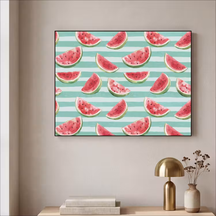 Art Frame - Watermeloen - Strepen - Groen — 3