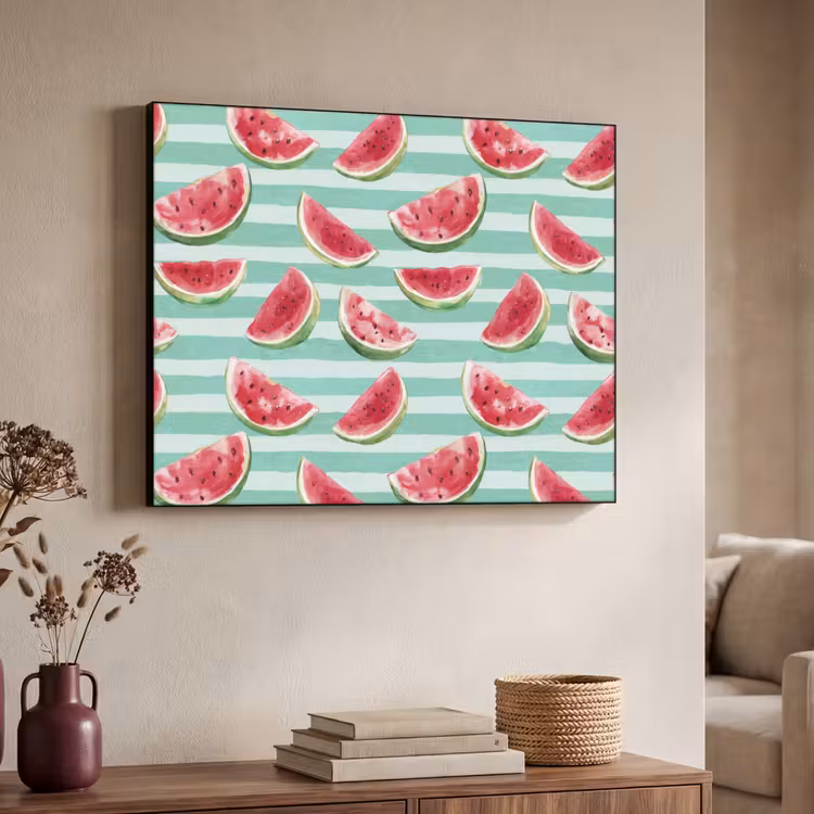 Art Frame - Watermeloen - Strepen - Groen — 4