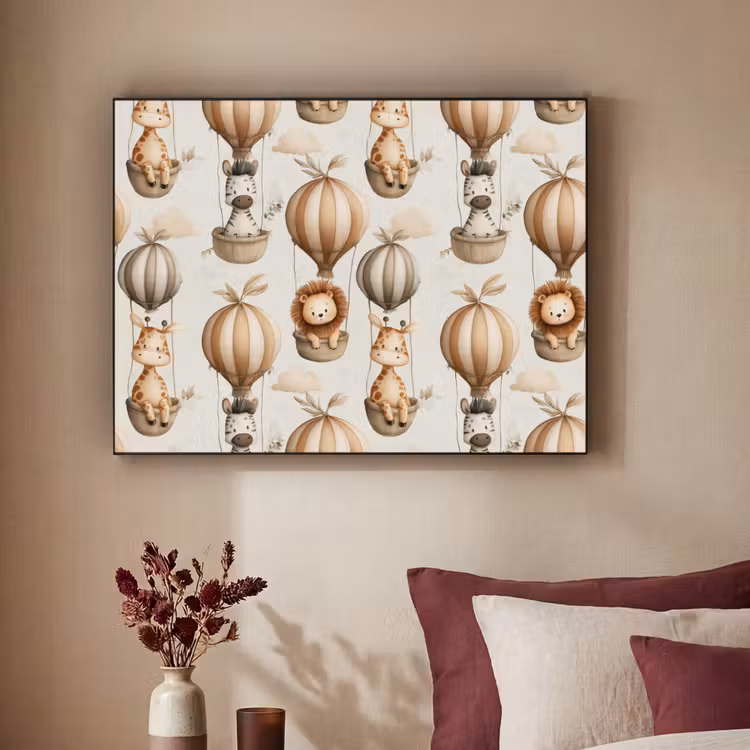 Art Frame - Safari - Luchtballonen - Taupe — 2