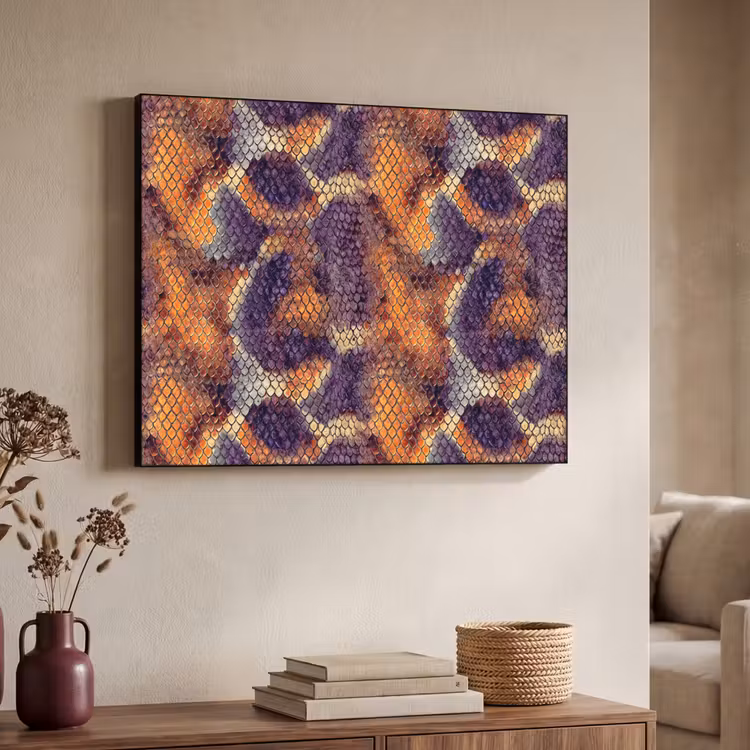 Art Frame - Slang - Kleurrijk - Schubben — 4