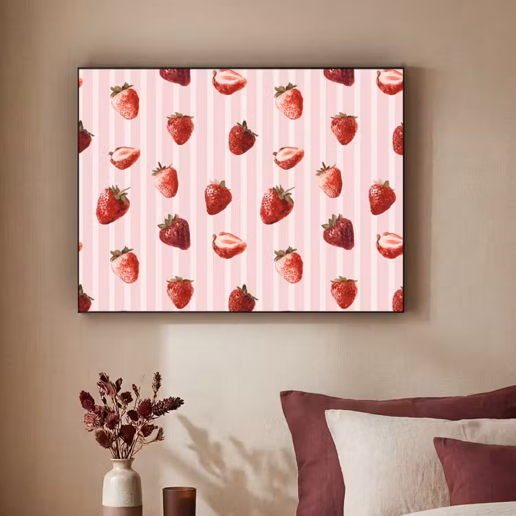 Art Frame - Strepen - Aardbei - Roze — 2