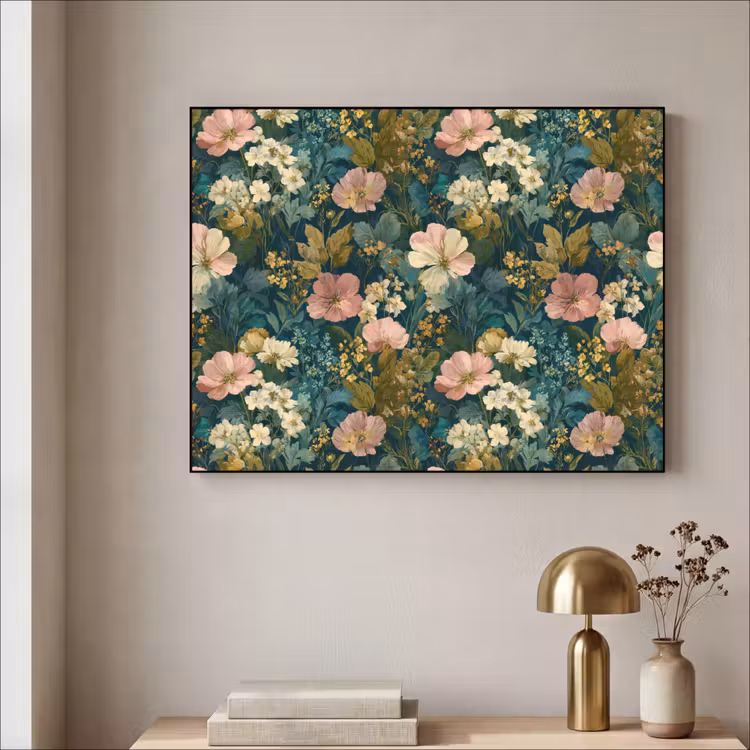 Art Frame - Wilde bloemen - Botanisch - Patroon - Roze - Romantisch — 3
