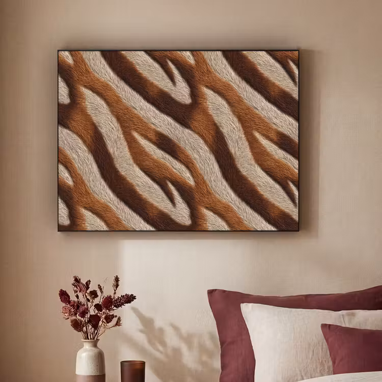 Art Frame - Zebra - Bruin - Patroon — 2
