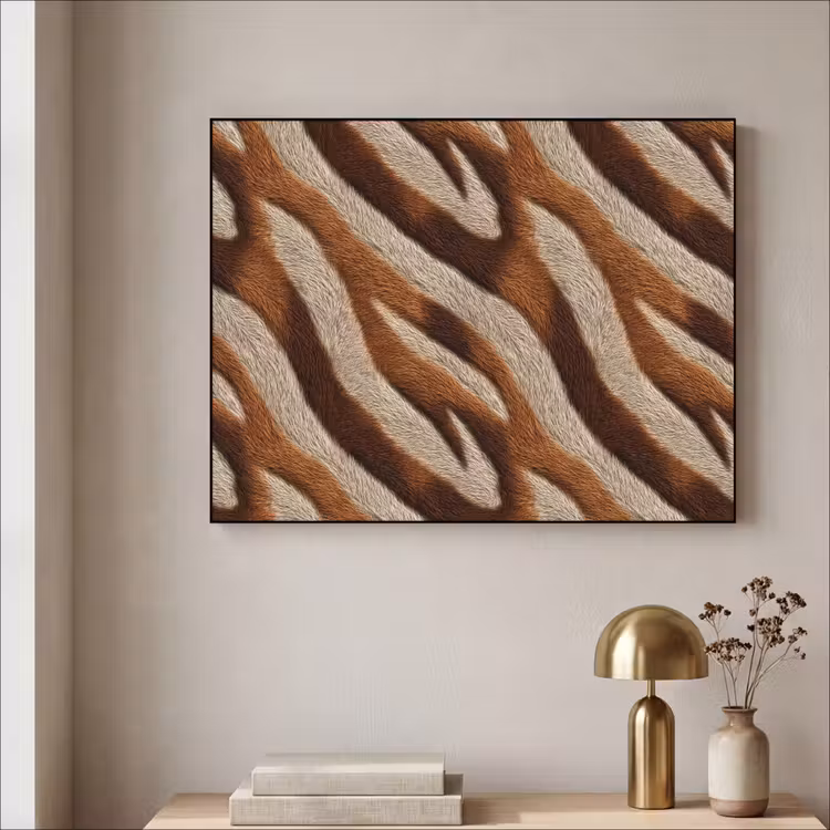 Art Frame - Zebra - Bruin - Patroon — 3