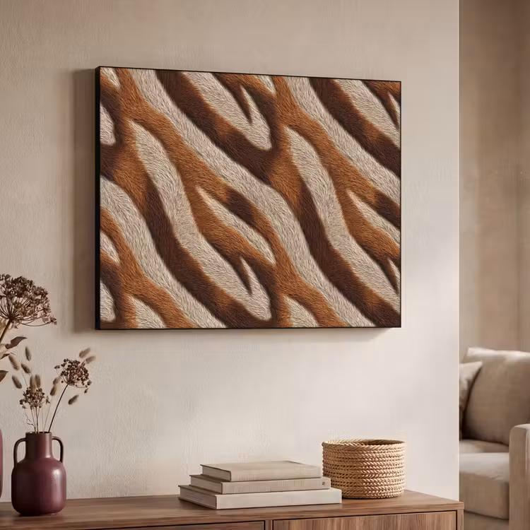 Art Frame - Zebra - Bruin - Patroon — 4