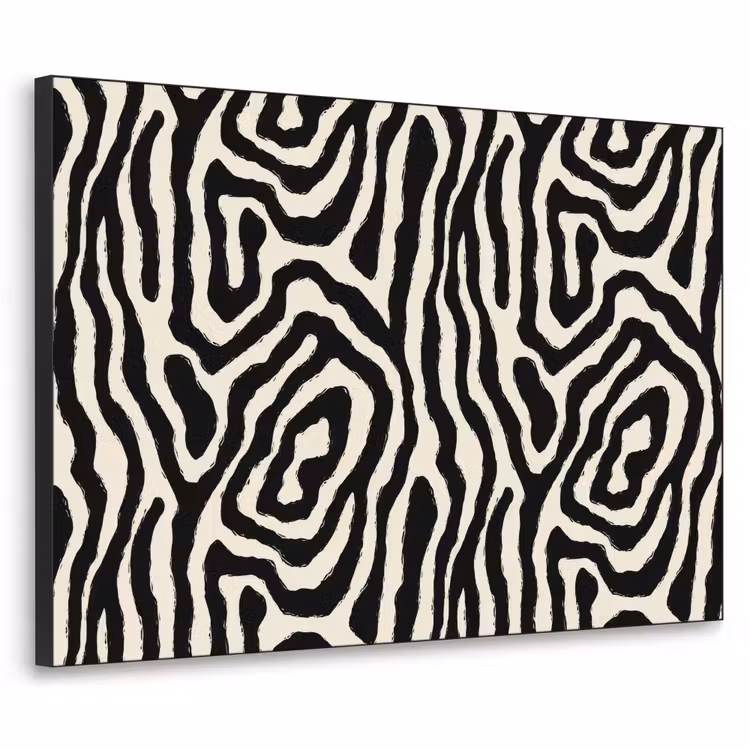 Art Frame - Zebra - Zwart - Abstract — 1