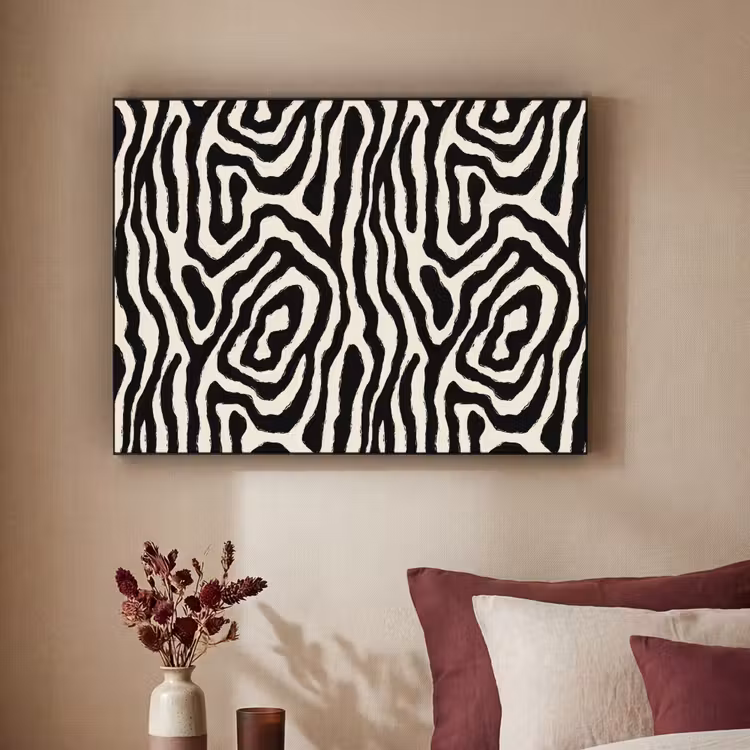 Art Frame - Zebra - Zwart - Abstract — 2