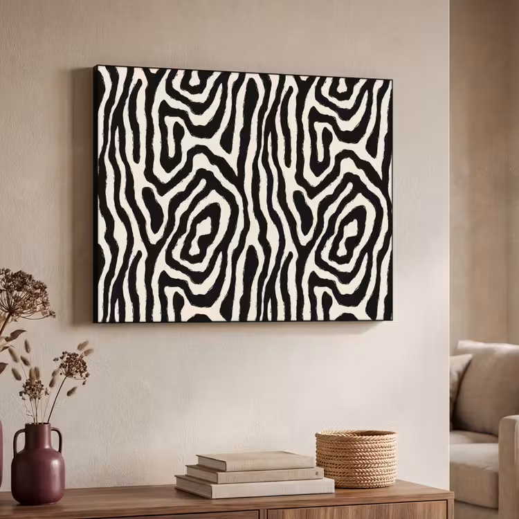 Art Frame - Zebra - Zwart - Abstract — 4