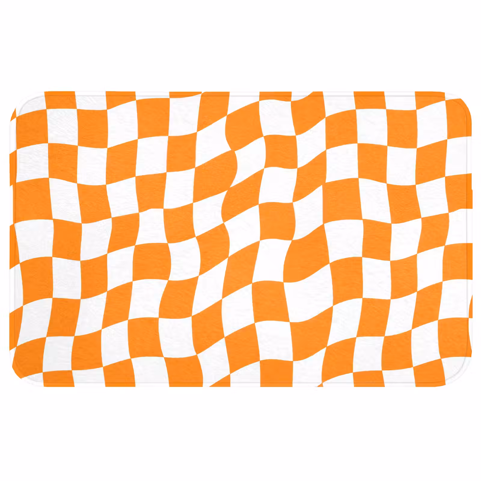 Badmat - Golvend - Patroon - Oranje — 1