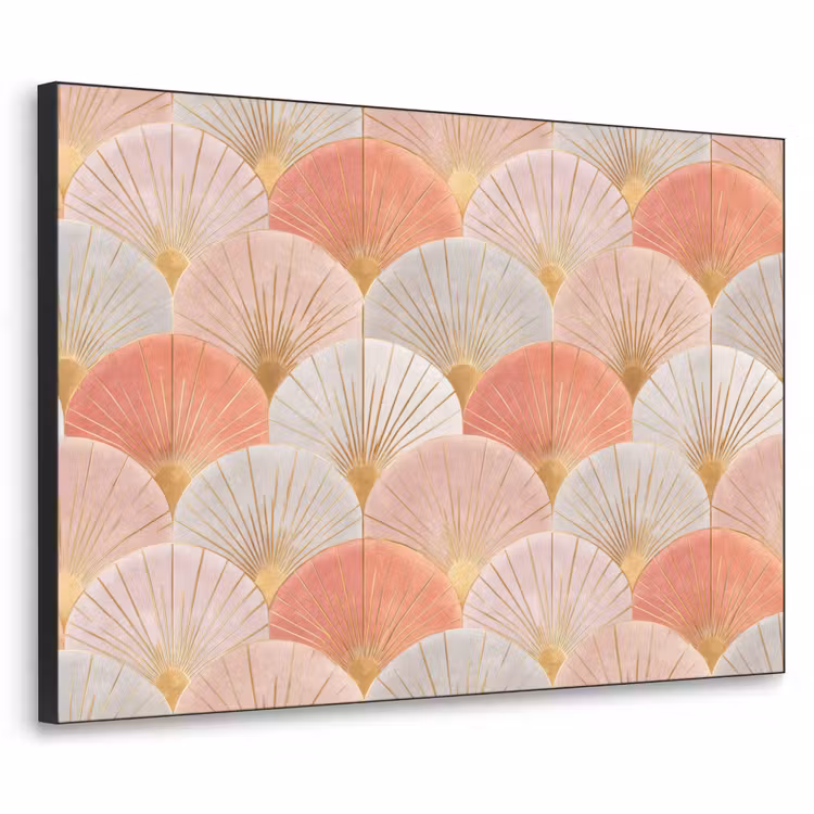 Art Frame - Waaiers - Goud - Roze — 1