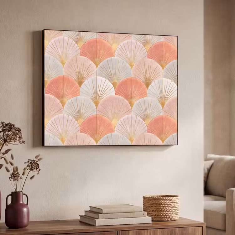 Art Frame - Waaiers - Goud - Roze — 4