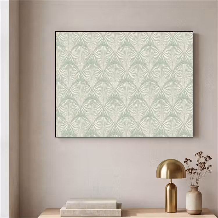 Art Frame - Waaiers - Patroon - Groen — 3