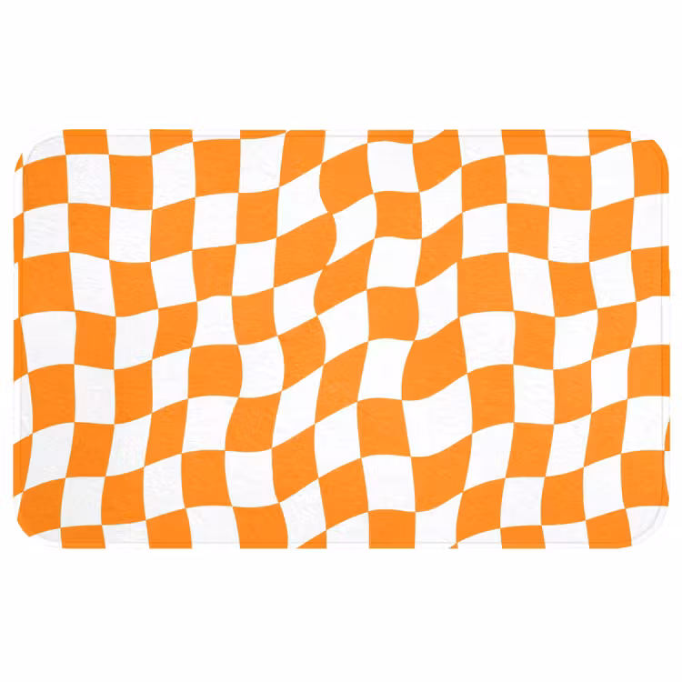 Badmat - Golvend - Patroon - Oranje — 1