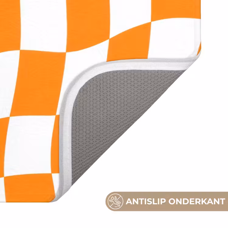 Badmat - Golvend - Patroon - Oranje — 3