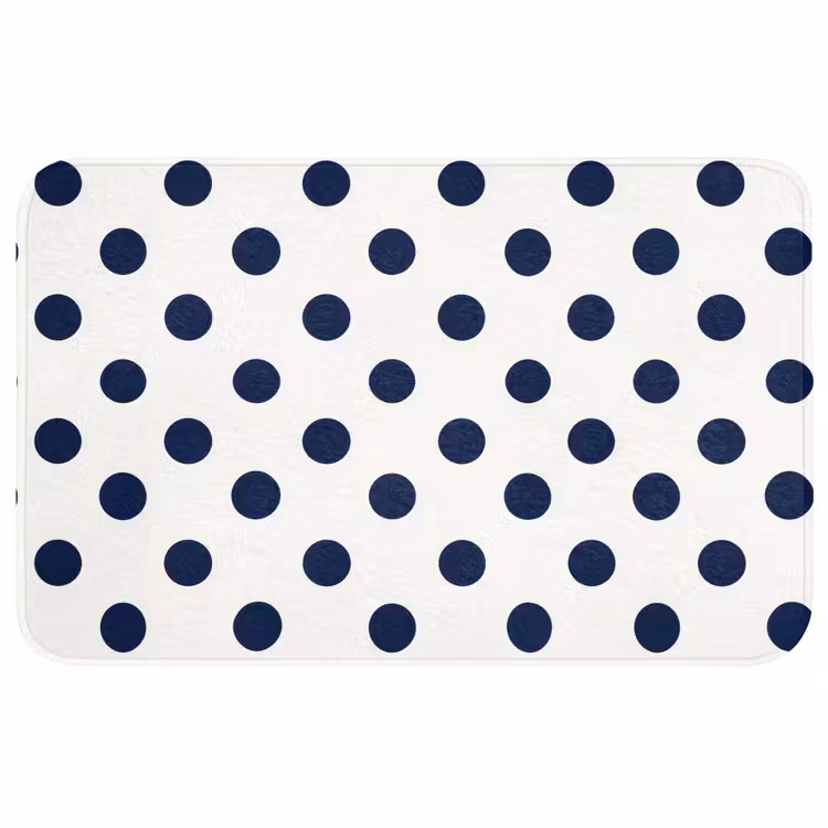Badmat - Klassiek - Stippen - Blauw — 1