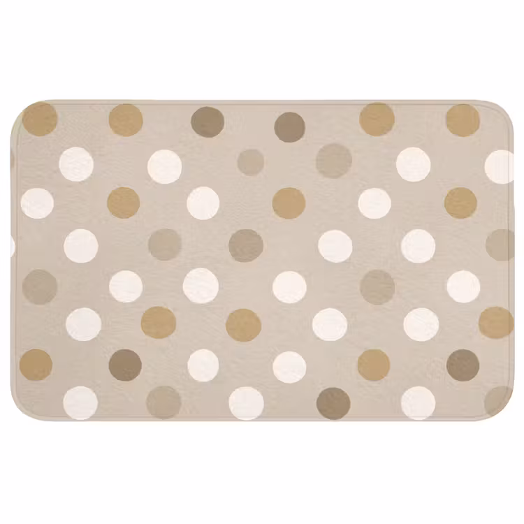Badmat - Polka - Dots - Beige — 1