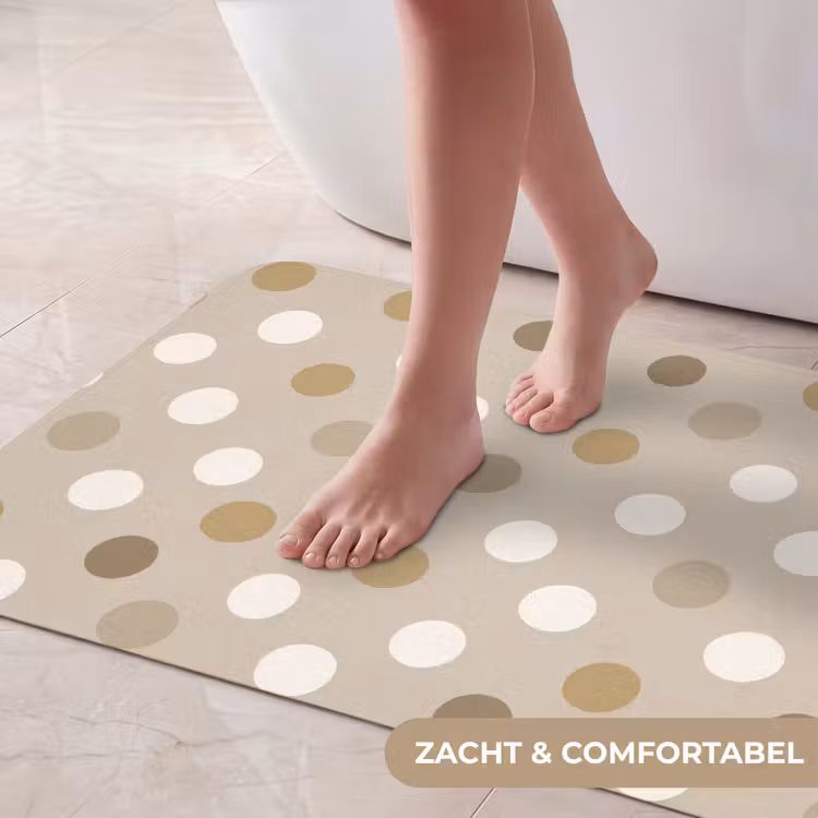 Badmat - Polka - Dots - Beige — 5