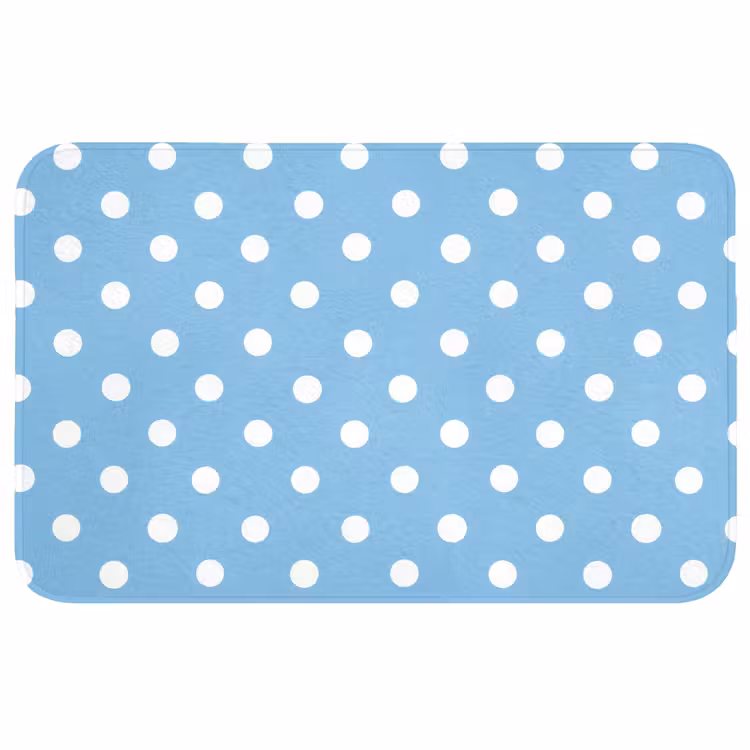 Badmat - Polka - Dots - Blauw — 1