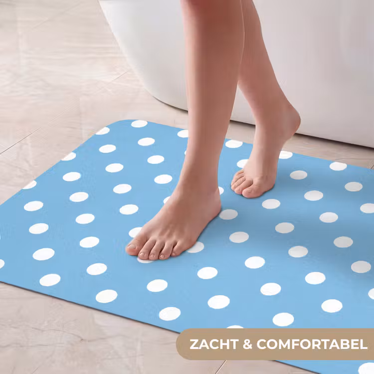 Badmat - Polka - Dots - Blauw — 5