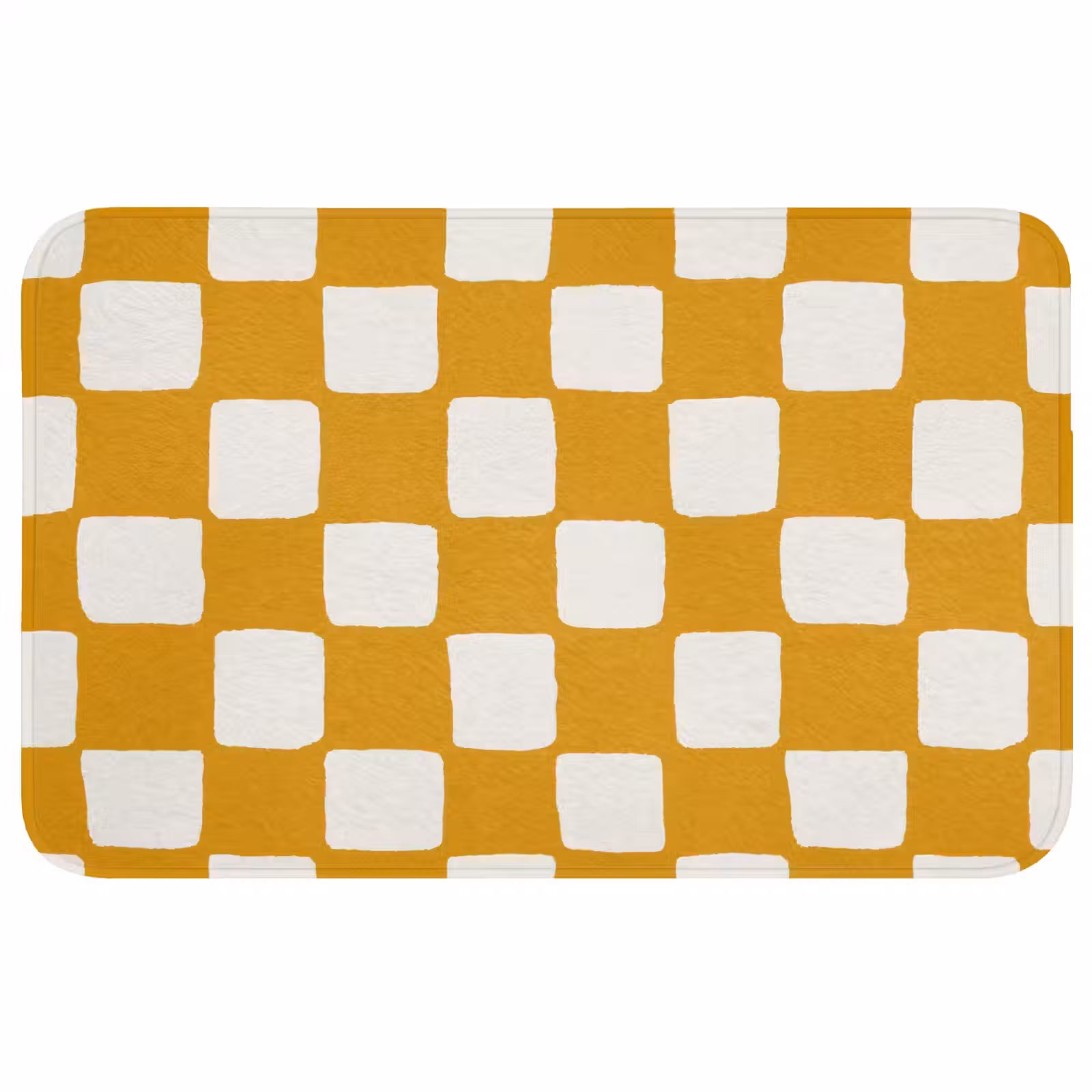 Badmat - Grafisch - Patroon - Oker — 1