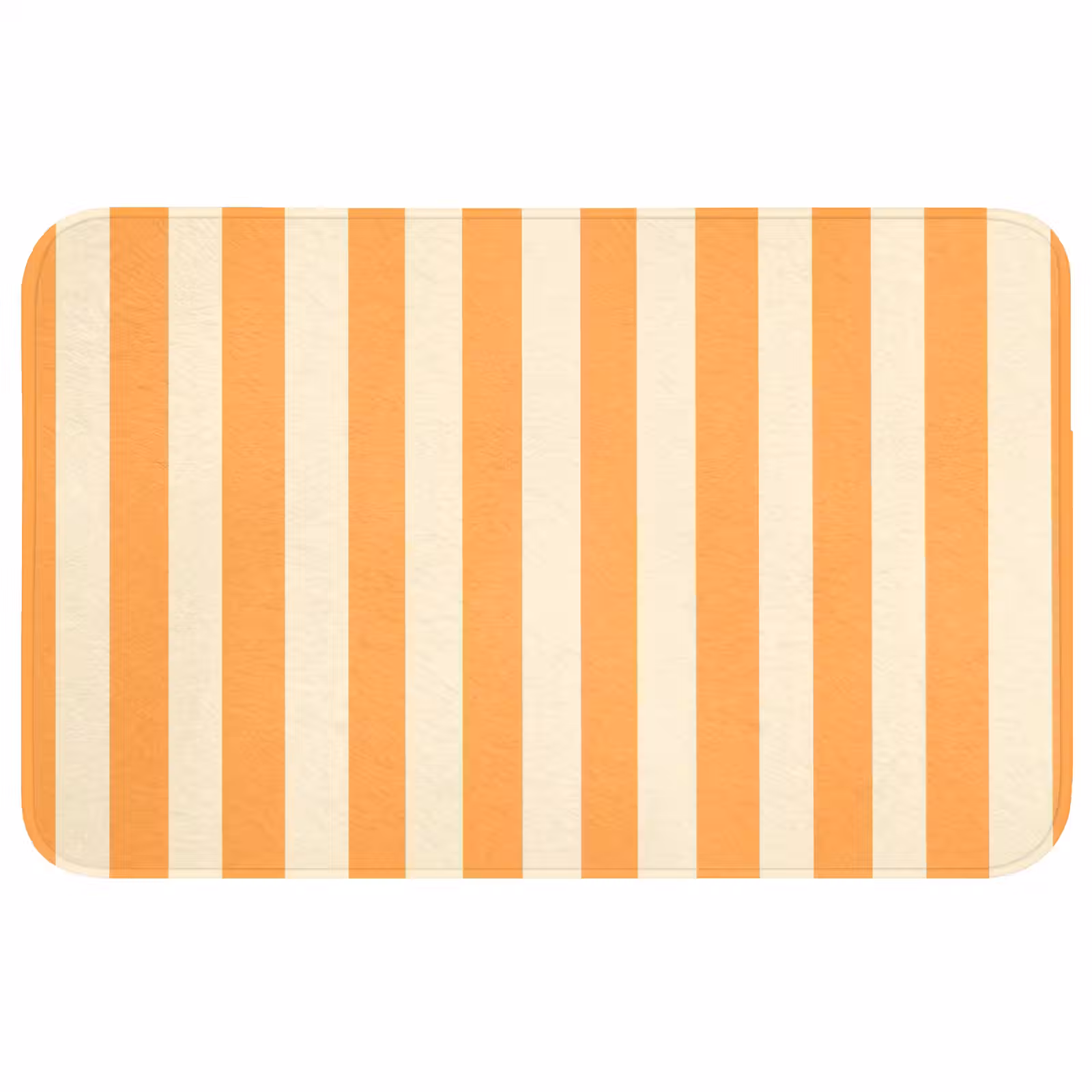 Badmat - Strepen - Patroon - Oranje — 1