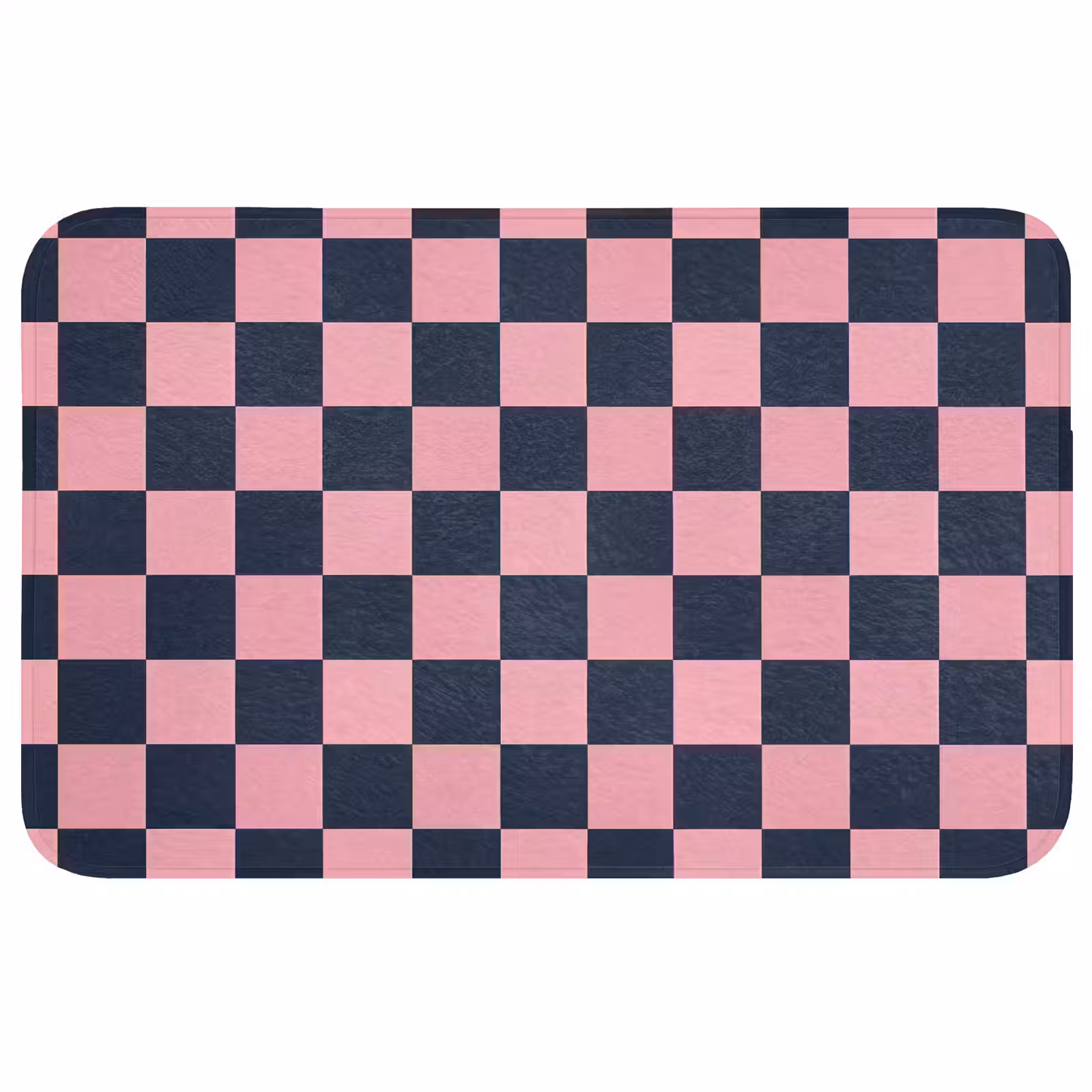 Badmat - Traditioneel - Patroon - Blauw - Roze — 1