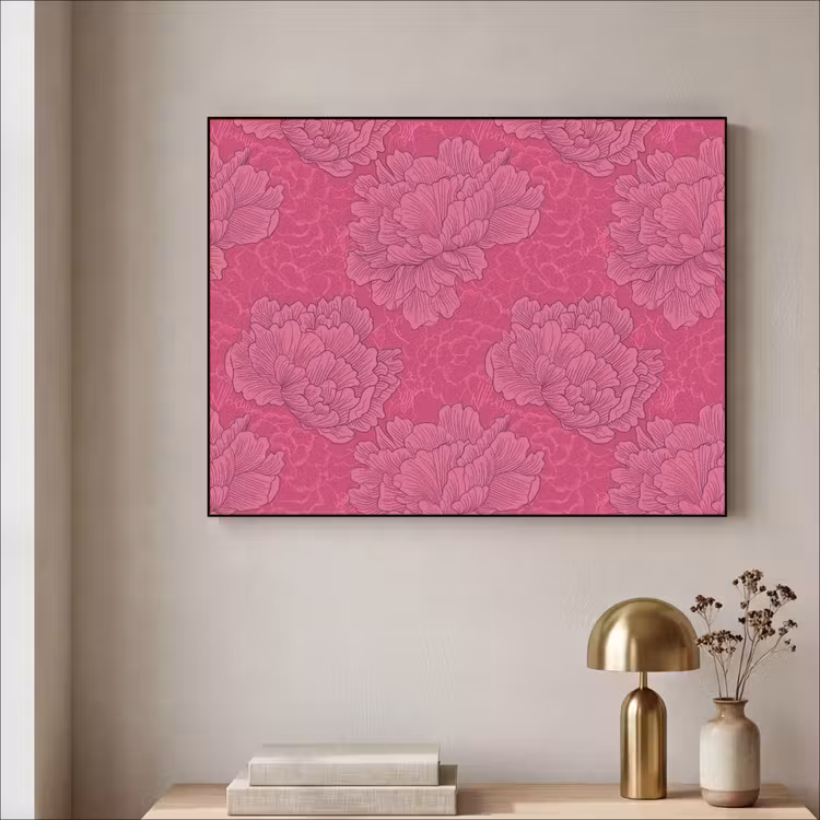 Art Frame - Pioenrozen - Energiek - Roze — 3