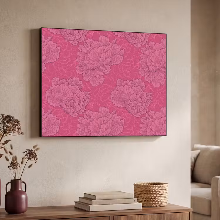 Art Frame - Pioenrozen - Energiek - Roze — 4
