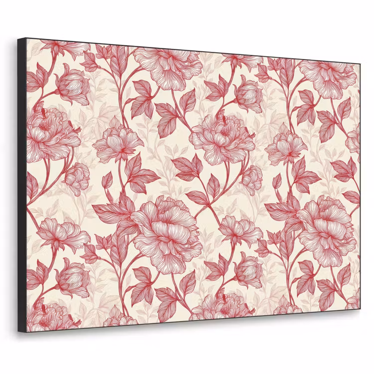 Art Frame - Pioenrozen - Modern -  Rood — 1