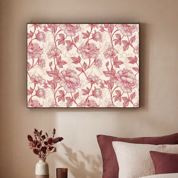 Art Frame - Pioenrozen - Modern -  Rood — 2