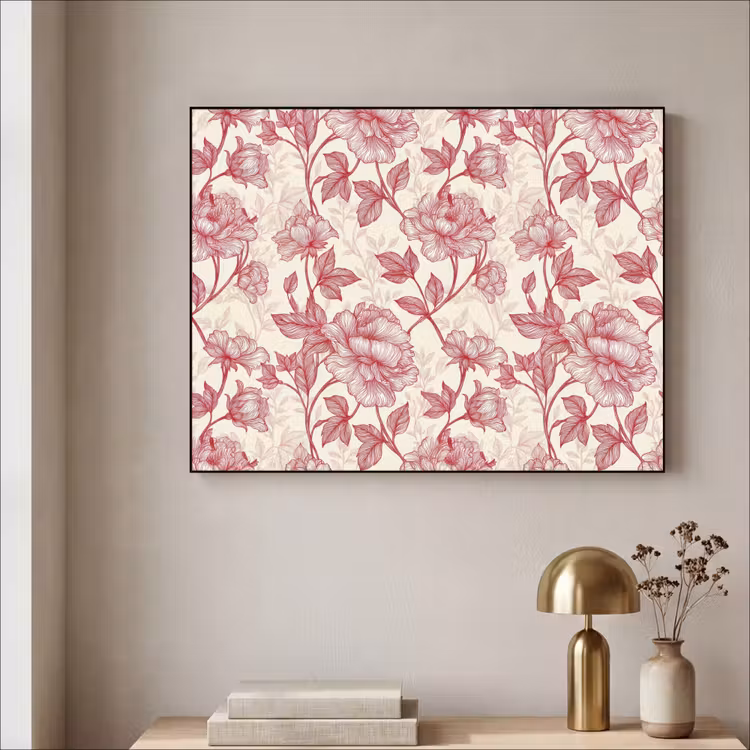 Art Frame - Pioenrozen - Modern -  Rood — 3