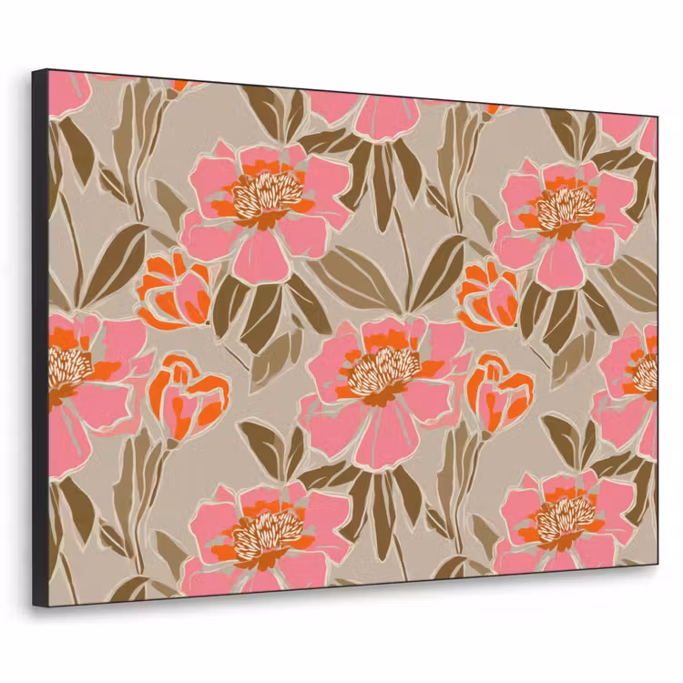 Art Frame - Pioenrozen - Patroon - Roze — 1