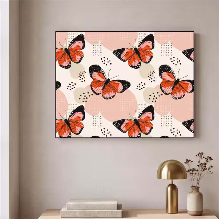 Art Frame - Vlinders - Retro - Kleurrijk — 3